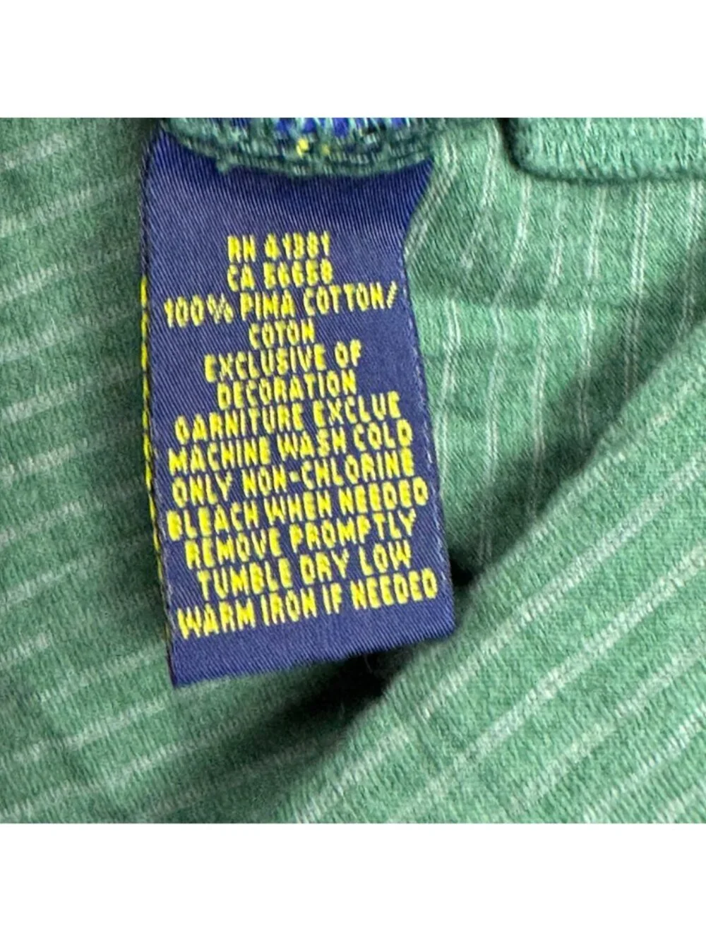 Polo Ralph Lauren y2k green